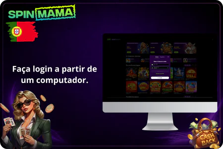 Faça login a partir de um computador. Spinmama