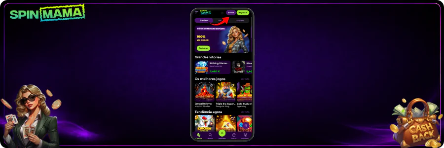 Login rápido Spin Mama
