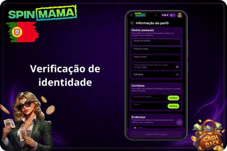 Verificação de identidade Spinmama